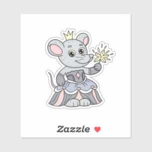 Pegatina Princesa del ratón