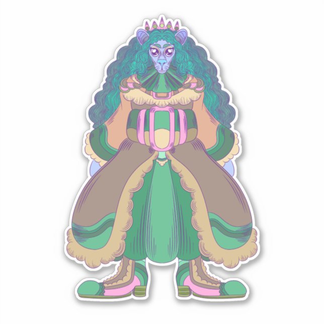Pegatina Princesa Rata (Anverso)