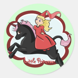 Pegatina Princesa y Unicornio