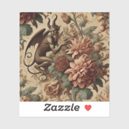 Pegatina Príncipe de Pranks - Pilar floral gótico