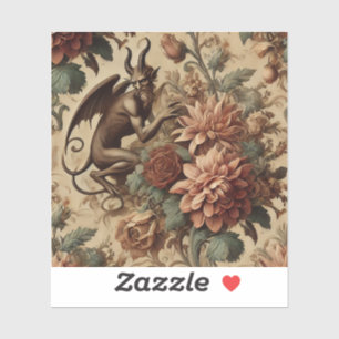 Pegatina Príncipe de Pranks - Pilar floral gótico