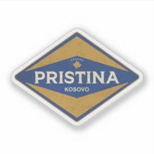 Pegatina Pristina Kosovo Vintage