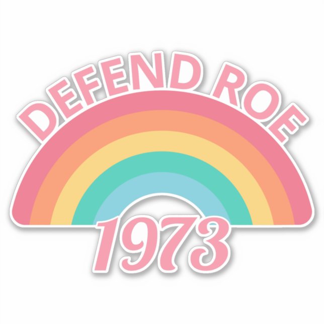Pegatina Pro Aborto - Defender Roe contra Wade II (Anverso)
