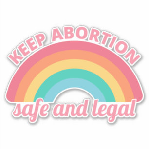 Pegatina Pro Aborto - Mantener el aborto seguro y legal II