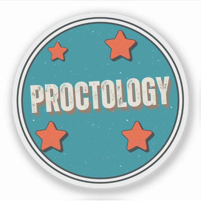 Pegatina Proctología (Anverso)