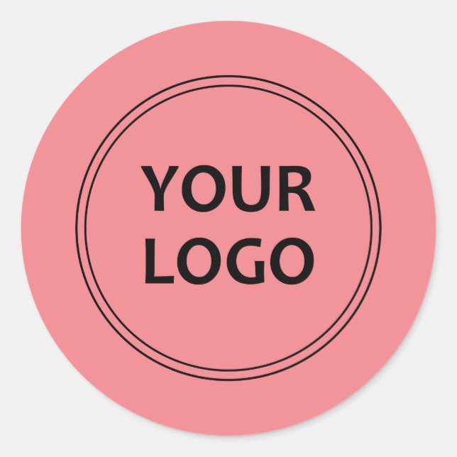 Pegatina profesional simple de negocios personaliz (Anverso)