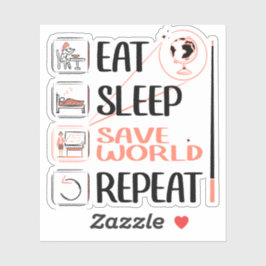 Pegatina Profesor de Supergeografía ahorra al mundo gracias