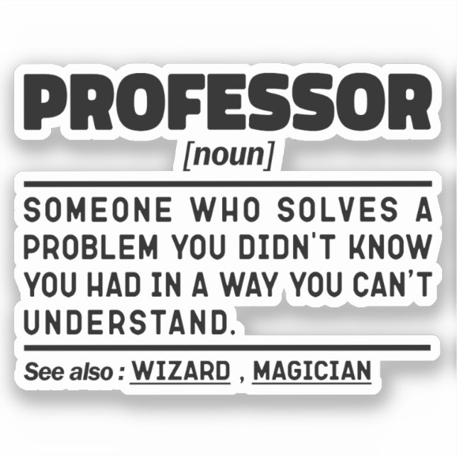 Pegatina Profesor Noun Inspirador Teachers Day Guay (Anverso)