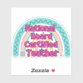 Pegatina Profesora certificada del Consejo Nacional Arcoiri