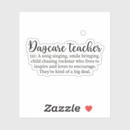 Pegatina Profesora de guarderías, proveedor de atención inf