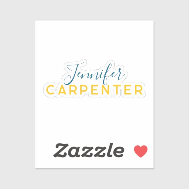 Pegatina Professional elegant modern minimalist plain (Hoja)