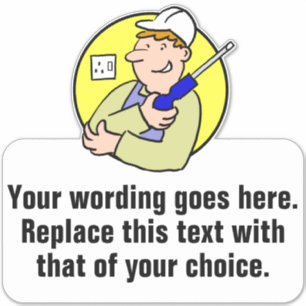 Pegatina Promoción de reparaciones eléctricas de electricid