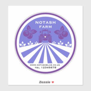 Pegatina Promoción U-Pick Blueberry Farm