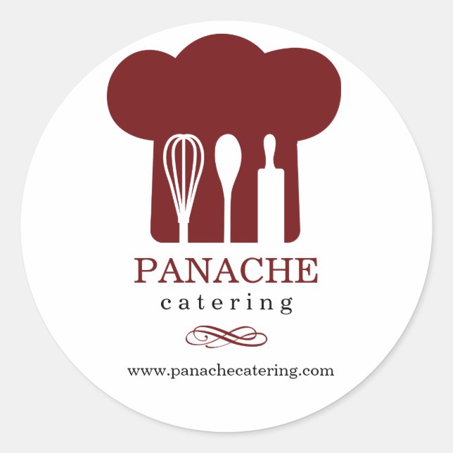 Pegatina promocional de Gorras de chefs (Anverso)