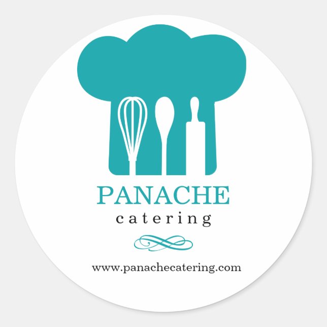 Pegatina promocional de Gorras de chefs (Anverso)