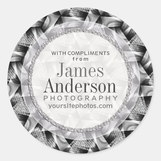 Pegatina promocional del patrón de trama de onda p (Anverso)