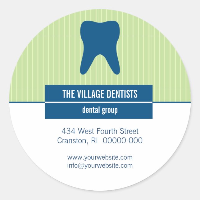 Pegatina promocional dental iconográfico (Anverso)