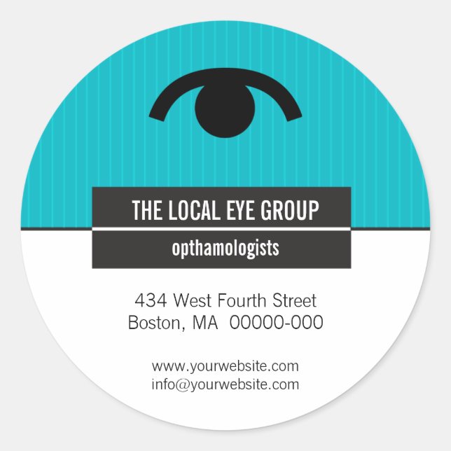 Pegatina promocional óptico iconográfico (Anverso)