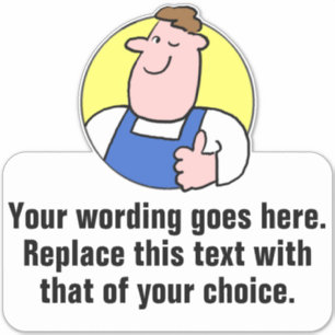 Pegatina Promociones de Handyman o Laborer