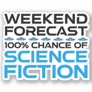 Pegatina Pronóstico de fin de semana - 100% de posibilidade