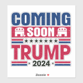 Pegatina Pronto Trump 2024