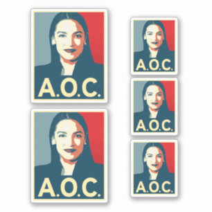Pegatina Propaganda de AOC