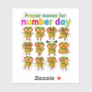 Pegatina Proper Maths for Number Day Cute Sticker