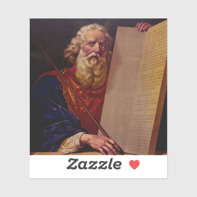 Pegatina Prophet Moses on Mount Sinai – High-Fidelity Epic  (Hoja)