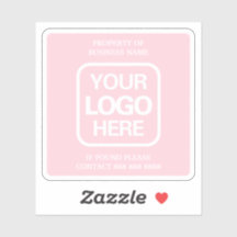 Propiedad De Los Negocios | Rosa | Logo blanco