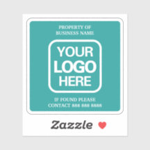 Propiedad De Los Negocios | Turquesa | Logo blanco