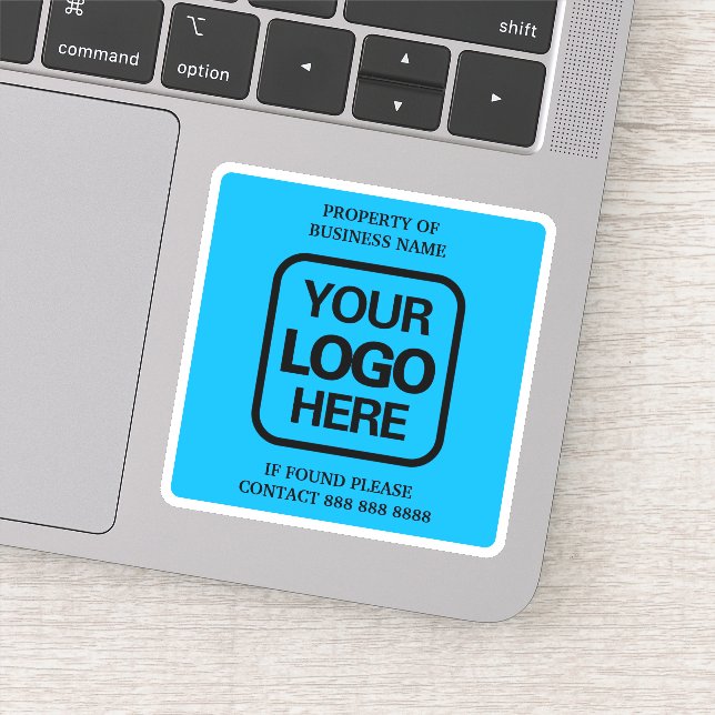 Pegatina Propiedad Del Logotipo De Negocio Simple Modern Sk (Detalle)