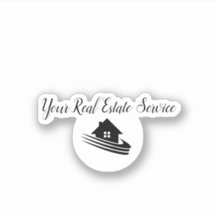 Pegatina Propiedades inmobiliarias con clase cortadas