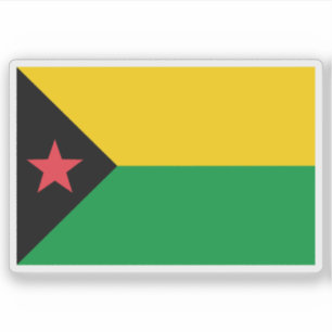 Pegatina Propuesta de bandera de Santo Tomé y Príncipe #4 d