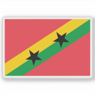 Pegatina Propuesta de bandera de Santo Tomé y Príncipe #6 d