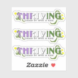 Pegatina Prosperando el orgullo de género