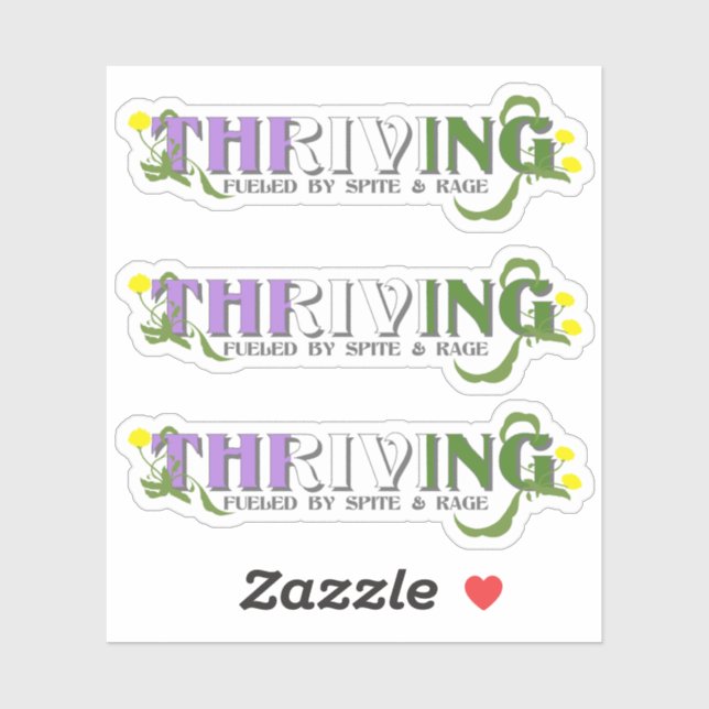 Pegatina Prosperando el orgullo de género (Hoja)