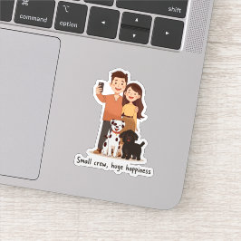 Pegatina Prosperity Paws: La pareja definitiva y la abundan