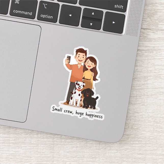 Pegatina Prosperity Paws: La pareja definitiva y la abundan (Detalle)