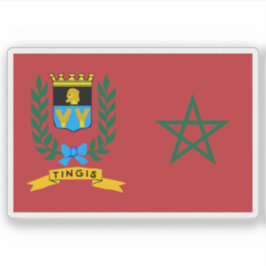 Pegatina Protectorado francés en la bandera de Marruecos (1