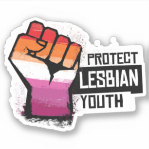 Pegatina Proteger a la Juventud Lesbiana