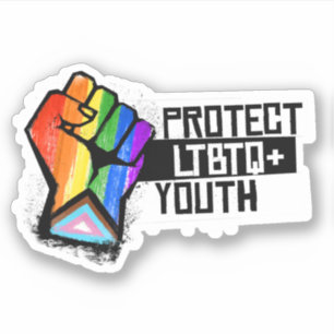 Pegatina Proteger a la juventud LGBTQ+