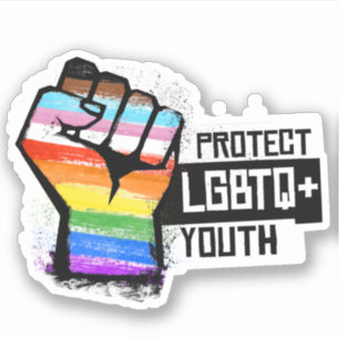 Pegatina Proteger a la juventud LGBTQ