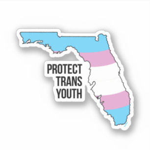 Pegatina Proteger a la juventud trans de Florida