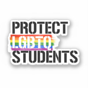 Pegatina Proteger a los estudiantes LGBTQ