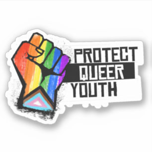 Pegatina Proteger a los jóvenes homosexuales