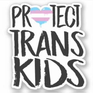 PEGATINA PROTEGER A LOS NIÑOS TRANS