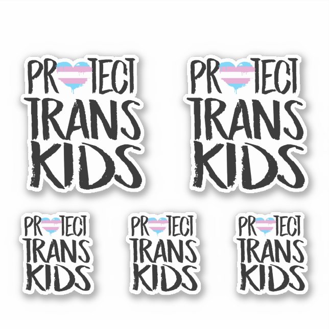 PEGATINA PROTEGER A LOS NIÑOS TRANS (Anverso)