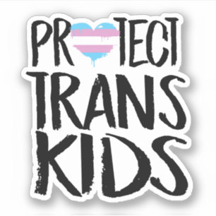 PEGATINA PROTEGER A LOS NIÑOS TRANS