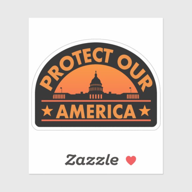 Pegatina Proteger a nuestros Estados Unidos - Anti-Trump Pr (Hoja)