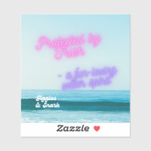 Pegatina - Protegido por Trish